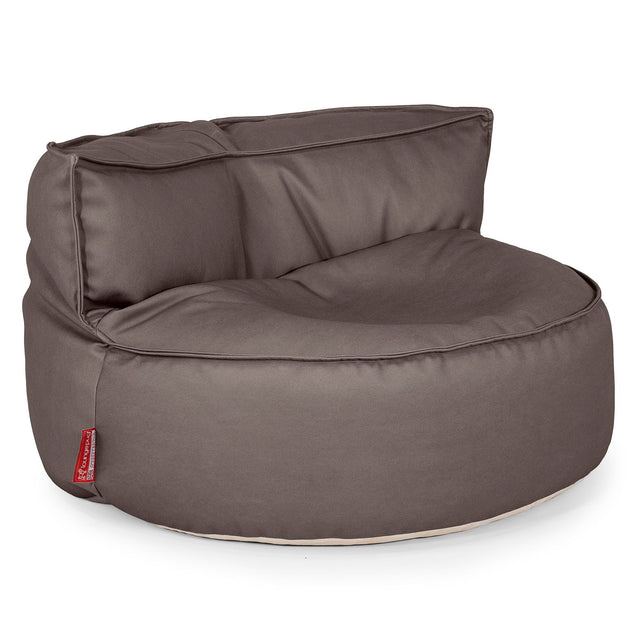 Pouf Divano Chloe - Pelle Vegana Cioccolato 01
