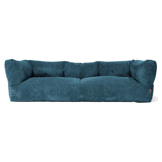 Albert Pouf Divano 3 posti - Velluto a Coste Navy 01