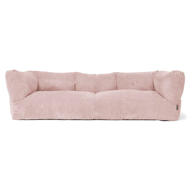 Albert Pouf Divano 3 posti - Velluto a Coste Rosa Cipria 01