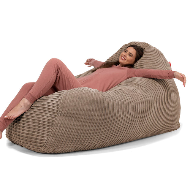 Pouf Divano Gigante - Velluto a Coste Moca 02