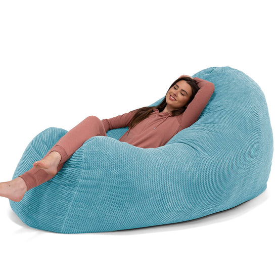 Pouf Divano Gigante - Pompon Egeo Blu 02