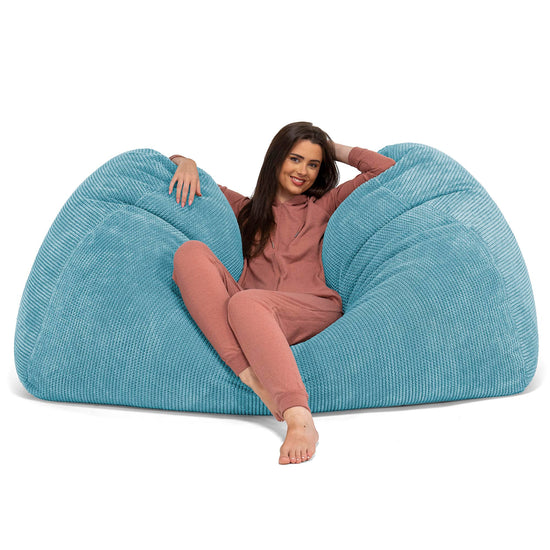 Pouf Divano Gigante - Pompon Egeo Blu 03