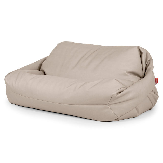 Pouf Divano Sabine - Pelle Vegana Avorio 01