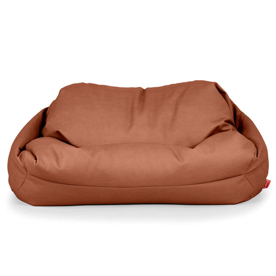Pouf Divano Sabine - Pelle Vegana Castagno 02