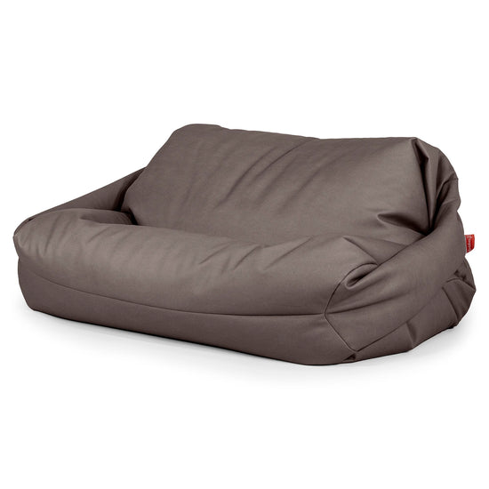 Pouf Divano Sabine - Pelle Vegana Cioccolato 01