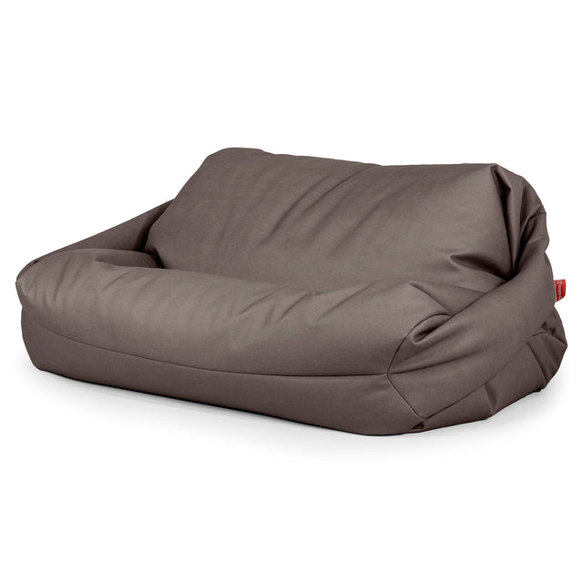 Pouf Divano Sabine - Pelle Vegana Cioccolato 01
