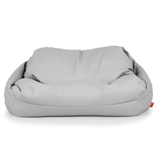 Pouf Divano Sabine - Pelle Vegana Grigio 02