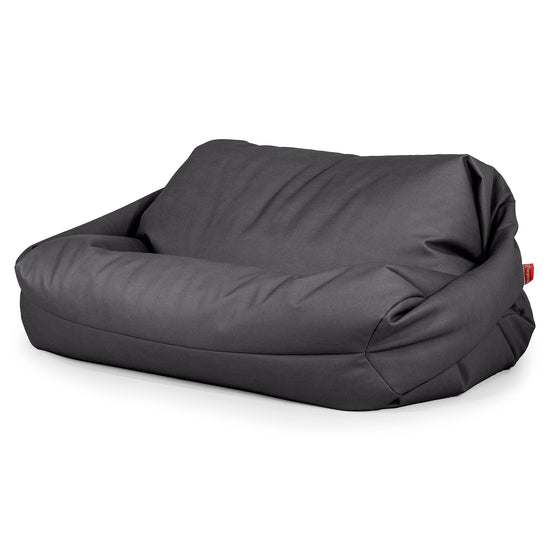 Pouf Divano Sabine - Pelle Vegana Nero 01