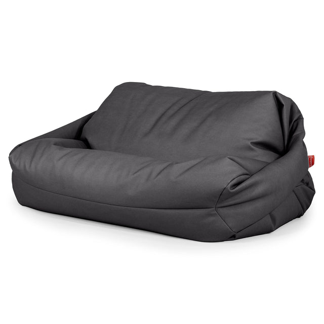Pouf Divano Sabine - Pelle Vegana Nero 01