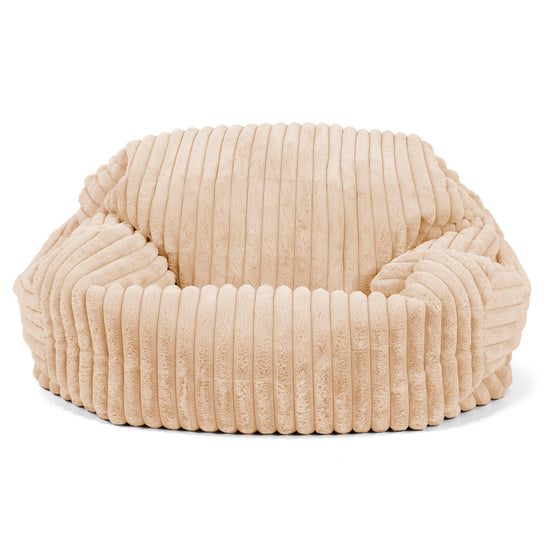 Pouf Divano Sabine - Velluto Felpato Ultra Morbido Pesca 01