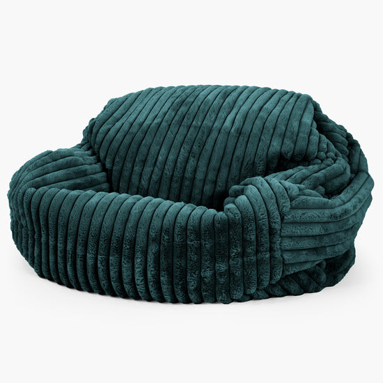 Pouf Divano Sabine - Velluto Felpato Ultra Morbido Tiglio 02