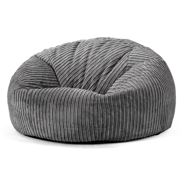 Pouf Divano, Sacco - Velluto a Coste Ardesia 01