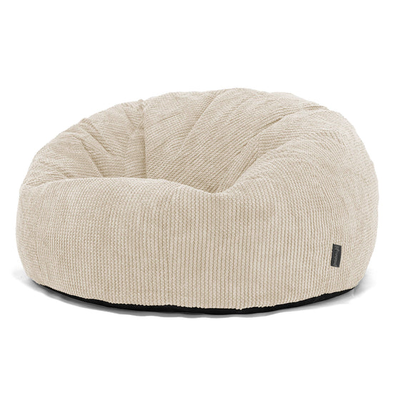 Pouf Divano, Sacco - Pompon Panna 01