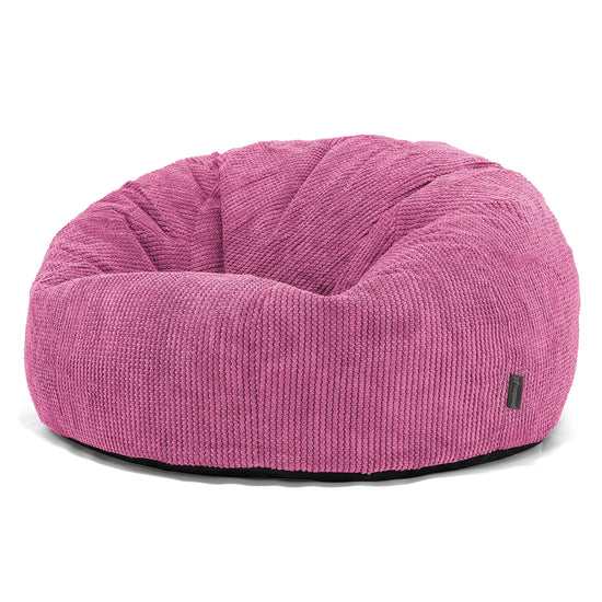 Pouf Divano, Sacco - Pompon Rosa 01