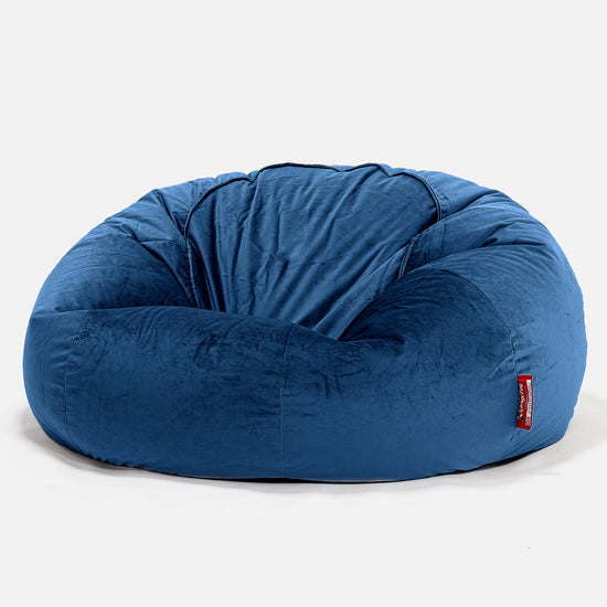 Pouf Divano, Sacco - Velluto Navy 01