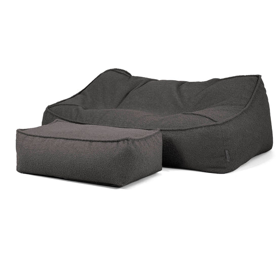 Pouf Divano Sloucher - Bouclé Grafite_02