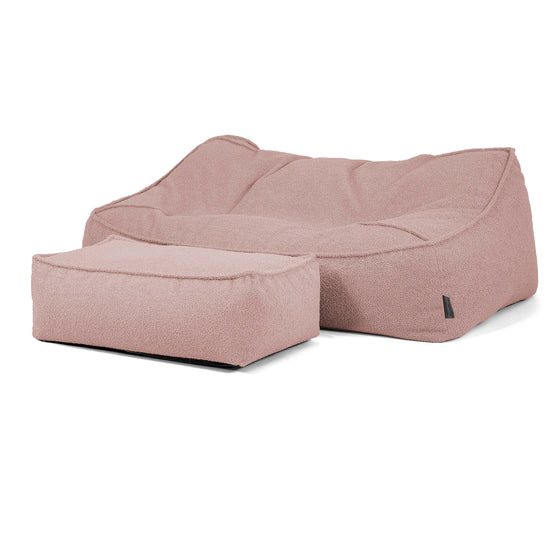 Pouf Divano Sloucher - Bouclé Rosa_02