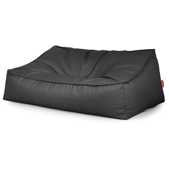 Pouf Divano Sloucher - Pelle Vegana Nero 03