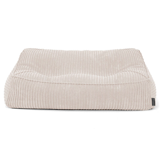 Pouf Divano Sloucher - Velluto a Coste Avorio 03