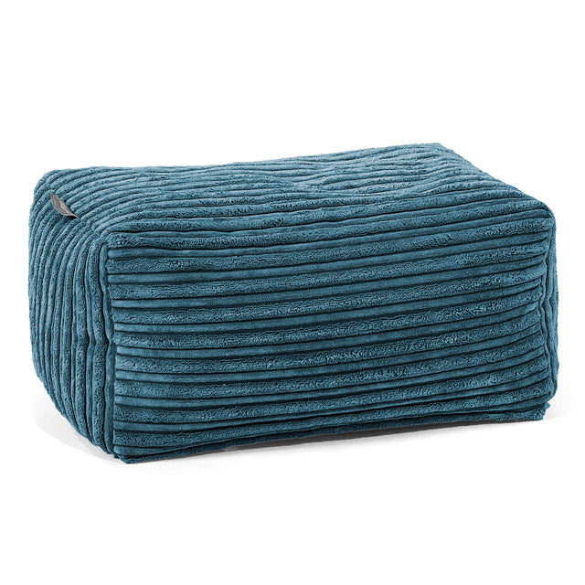 Pouf Poggiapiedi - Velluto a Coste Navy 01