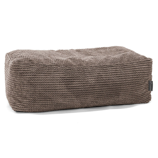 Pouf Poggiapiedi Gigante - Pompon Cioccolato 01