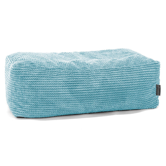 Pouf Poggiapiedi Gigante - Pompon Egeo Blu 01
