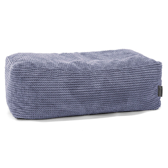 Pouf Poggiapiedi Gigante - Pompon Viola 01