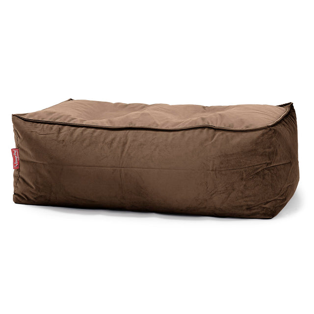 Pouf Poggiapiedi Gigante - Velluto Espresso 01