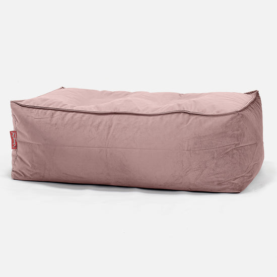 Pouf Poggiapiedi Gigante - Velluto Rosa 01