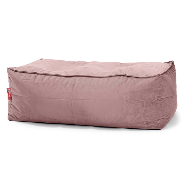 Pouf Poggiapiedi Gigante - Velluto Rosa 01