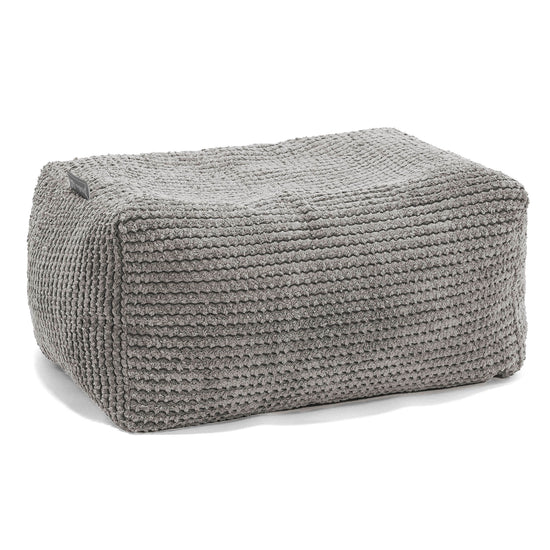 Pouf Poggiapiedi - Pompon Carbone Grigio 01