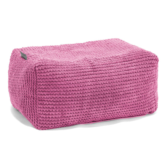 Pouf Poggiapiedi - Pompon Rosa 01