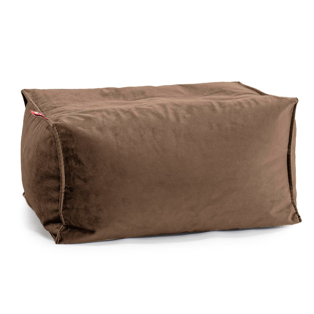 Pouf Poggiapiedi - Velluto Espresso 01