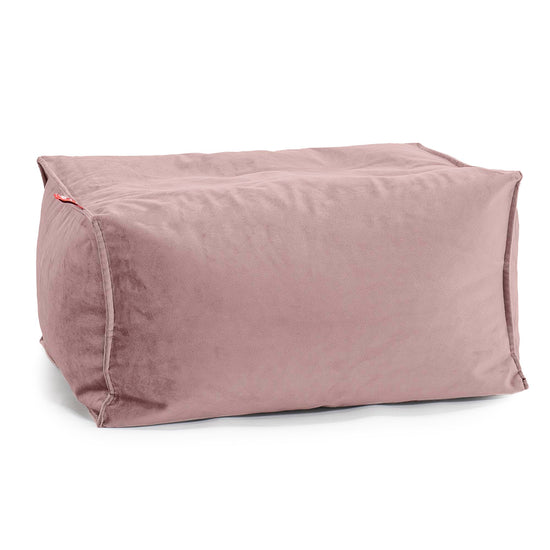 Pouf Poggiapiedi - Velluto Rosa 01