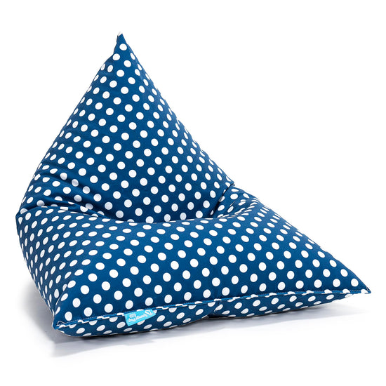 Pouf Poltrona Relax Per Bambini, Sacco - Motivo per Bambini Blu 01