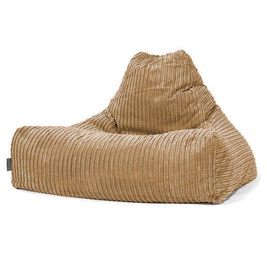 Pouf Poltrona Relax Sacco - Velluto a Coste Sabbi 01