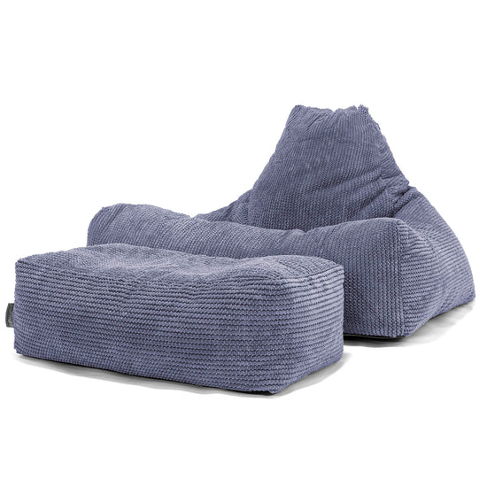 Pouf Poltrona Relax Sacco - Pompon Viola 02