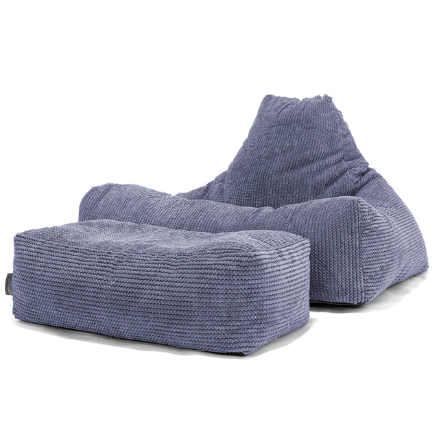 Pouf Poltrona Relax Sacco - Pompon Viola 02