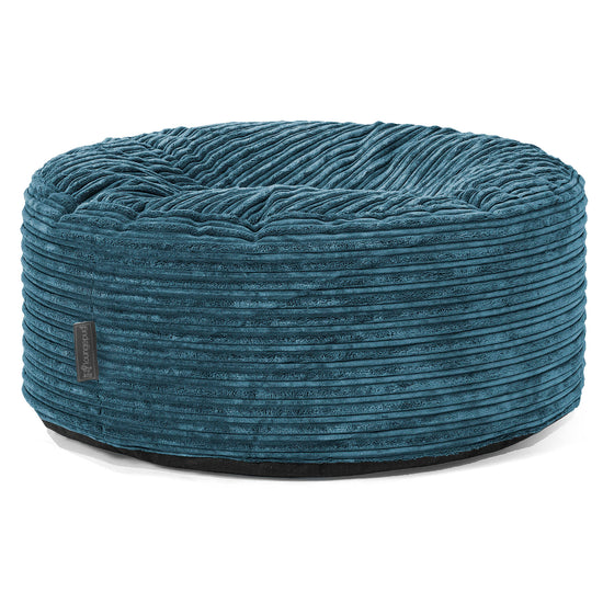 Pouf Rotondo - Velluto a Coste Navy 01