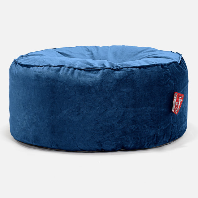 Pouf Rotondo - Velluto Navy 01