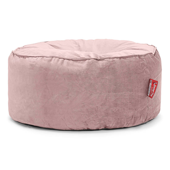 Pouf Rotondo - Velluto Rosa 01