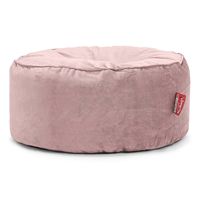 Pouf Rotondo - Velluto Rosa 01