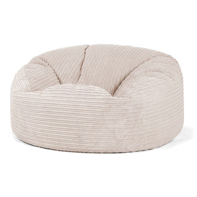 Pouf Sacco Gigante 'Mammut' - Velluto a Coste Avorio 01
