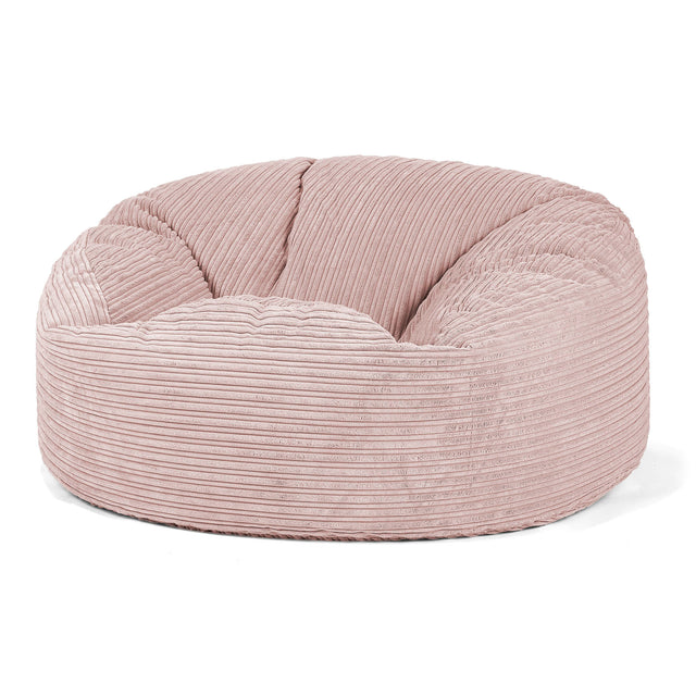 Pouf Sacco Gigante 'Mammut' - Velluto a Coste Rosa Cipria 01