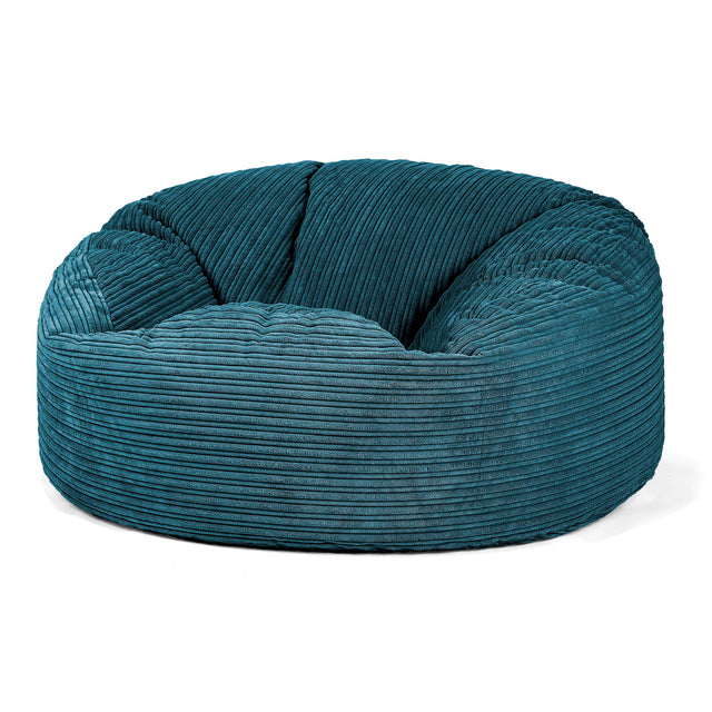 Pouf Sacco Gigante 'Mammut' - Velluto a Coste Tiglio 01