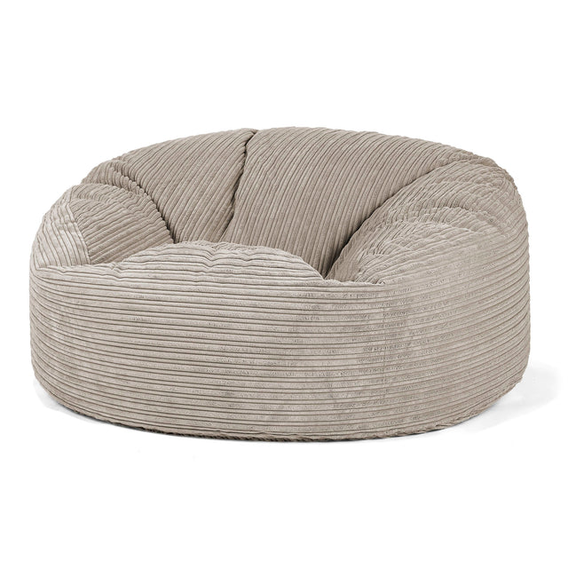 Pouf Sacco Gigante 'Mammut' - Velluto a Coste Visone 01