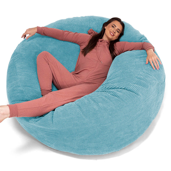 Pouf Sacco Gigante XXXL 'Mega Mammut' - Pompon Egeo Blu_01