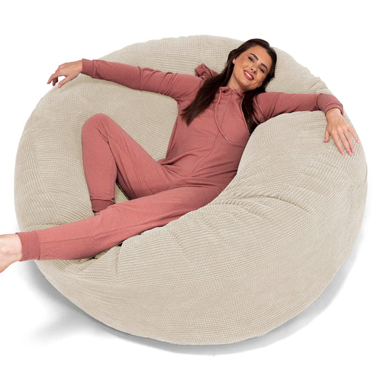 Pouf Sacco Gigante XXXL 'Mega Mammut' - Pompon Panna_01