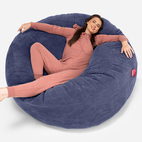Pouf Sacco Gigante XXXL 'Mega Mammut' - Pompon Viola_01
