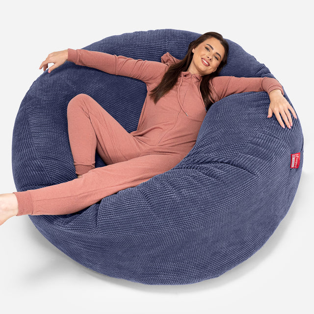 Pouf Sacco Gigante XXXL 'Mega Mammut' - Pompon Viola_01